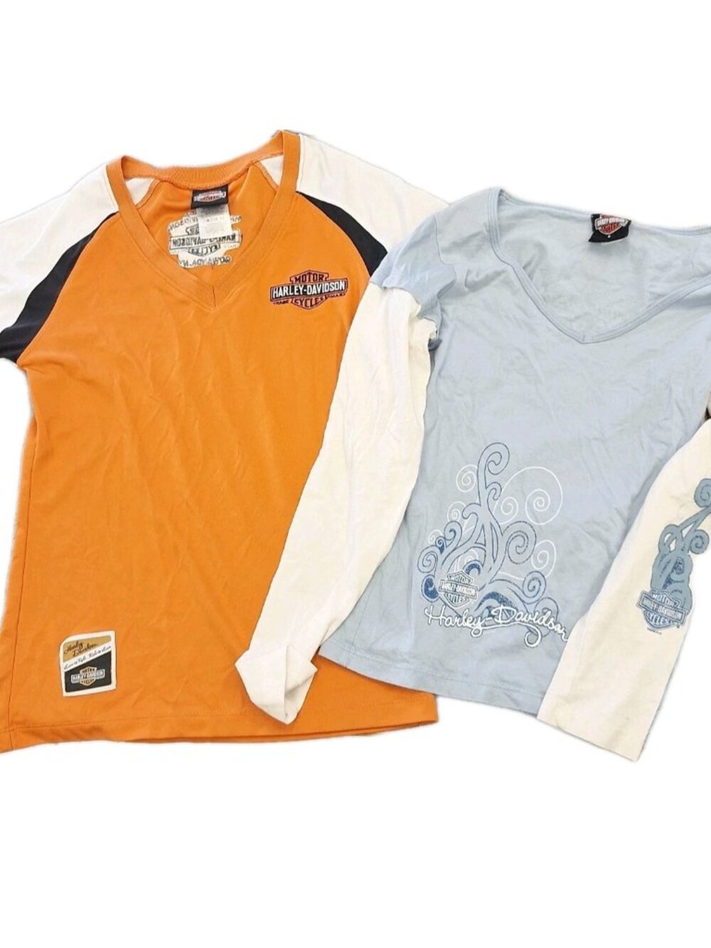 Harley-Davidson® Boys Girls Small Shirts Live To Ride Ride To Live LOT OF TWO